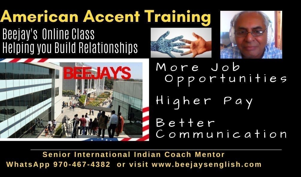 Online American Accent & Voice & Accent Training with Beejay